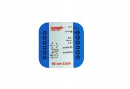 Ropam ROPAM IO-ari-230V bezprzewodowy, douszkowy, dwukanałowy sterownik 230VAC, 2xNO, 2xIN (N).