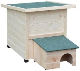 @pet Domek dla jeża XL 53x65x52cm Drewno Biały