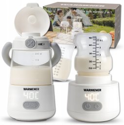 Przenośny Podgrzewacz do Butelek Mleka Wody Pokarmu Turystyczny 2w1