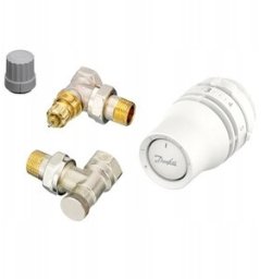 Danfoss Zestaw Box 3 elementowy 1/2 kątowy RA-FN 15 A + RLV-S + REDIA click (S)