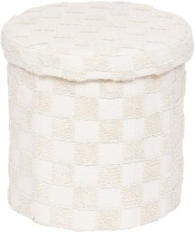 Pufa okrągła składana PASTI tuftowana, Ø 38 cm