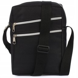 Torba na ramię męska saszetka listonoszka raportówka czarna lekka pojemna P86