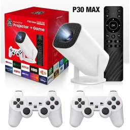 RoGer RO-P30MAX Retro Games Projector + 2 Pads / 30000+ games / 4K / Wifi