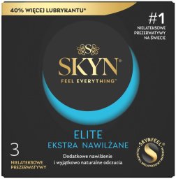 SKYN_Elite ekstra nawilżane nielateksowe prezerwatywy 3szt.