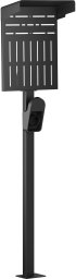 InLine® Universal Wallbox-Standfuß XL mit EV-Ladekabel Halterung, schwarz
