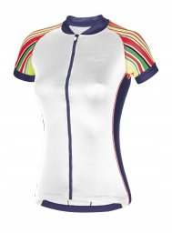 RH+ Damska koszulka rowerowa zeroRH+ Paint W WHITE/MULTICOLOR/FUCSIA/DARKB - M