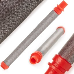 Filtr Paluszkowy do Agregatu Malarskiego 200 MESH Czerwony Techrebal