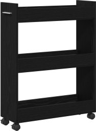 vidaXL Szafka Rolkowa Dąb Czarny 60x22x79 cm Drewno Inżynieryjne