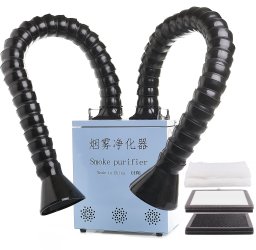 Pochłaniacz Oparów Dymu Odsysacz SN-336-2 + Zestaw 3 Filtrów HEPA Węglowe