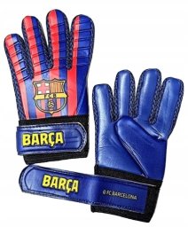 RĘKAWICE BRAMKARSKIE DLA DZIECI JUNIOR DZIECIĘCE ROZMIAR 5 BARCELONA 21cm