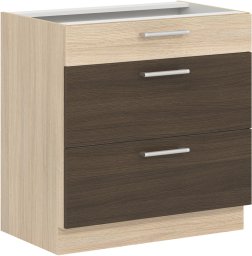 Szafka dolna kuchenna z trzema szufladami MODENA MD28/D80S3 rijeka ciemna