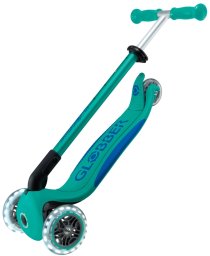 Hulajnoga Globber GLOBBER Primo Foldable Plus Lights (turquoise/dark blue)