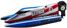 Łódź Motorówka Zdalnie Sterowana RC Niebiesko-Srebrna 14cm LEAN Toys