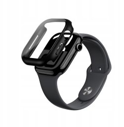 Etui ze szkłem hartowanym AMAZINGTHING Radix Glass do Apple Watch 46mm – czarne