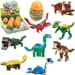 Klocki dinozaury w jajku +50el