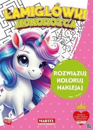 Łamigłówki jednorożca z naklejkami