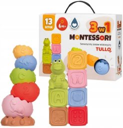 Tullo Klocki sensoryczne Zestaw Montessori 13szt