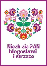 Karnet - Niech Cię Pan - folklor