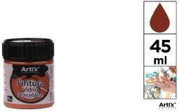 Farba do szkła i ceramiki 45ml brązowa (6szt)