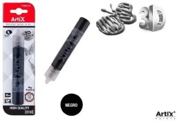 Farba strukturalna 3D czarny 30ml