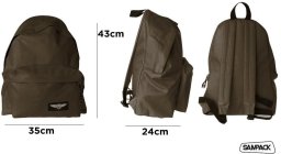 Plecak Sampack brązowy