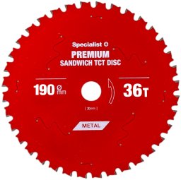 Cutting disc 190x36Tx30mm, Sandwich PREMIUM, SPECIALIST+