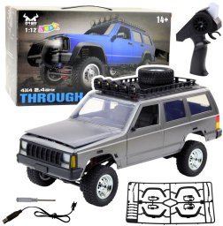 Samochód Terenowy MN78 Zdalnie Sterowany RC Napęd 4x4 Srebrny 1:12 LEAN Toys