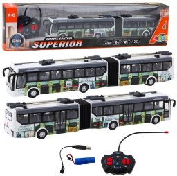 Trolejbus Miejski Zdalnie Sterowany RC Światła Transport Publiczny LEAN Toys
