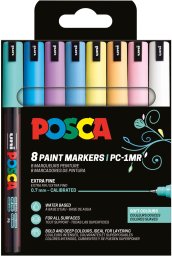POSCA 442258 Marker UNI PC-1MR 8er Set Soft Col