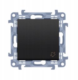 Kontakt-Simon Przycisk dzwonek szybkozłączka Simon 10 CD1C.01/49 czarny mat