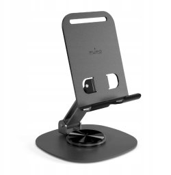 Podstawka Puro Tilt Pro aluminiowa na telefon/tablet - ciemnoszara