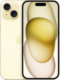 Smartfon Apple iPhone 15 5G 6/128GB Żółty (MTP23ZD/A)