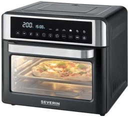 SEVERIN MINI PIEKARNIK Z FUNKCJĄ AIR FRYER, 12 AUTO. PROGRAMÓW, WYŚWIELACZ DOTYKOWY LED, TEMP. 40°C-220°C, 25 L ,2200W TO2077