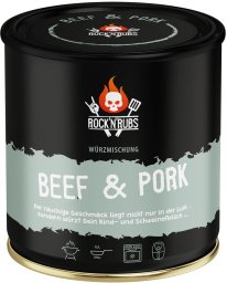 Viz Media, Subs. of Shogakukan Inc ROCK N RUBS Ultimative Würze - Beef & Pork 140g MHD 02/28