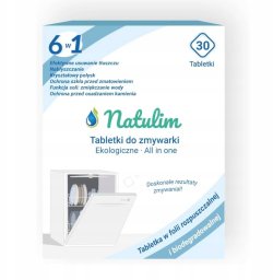 Natulim, Eko tabletki do zmywarki 6w1, 30 sztuk