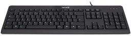 Klawiatura Wortmann AG TERRA Keyboard 1500 Corded [US/EU] USB black Copilot QWERTY, 105 klawiszy, przewodowy, 1,80m