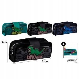 Piórnik SAMPACK Dinozaur PA1043 mix cena za 1 szt