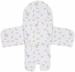 Maitinimo kėdutės įdėklas CebaBaby žąsys, 26x26x40 cm