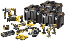 Zestaw elektronarzędzi Dewalt 18-elementowy (DCK1012P4T-QW)