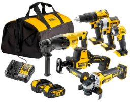 Zestaw elektronarzędzi Dewalt 10-elementowy (DCK607M2-QW)