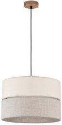 Lampa wisząca TKKRYWULT Tk Lighting Eco* 5772 lampa wisząca zwis 1x15W E27 czarna/drewniana