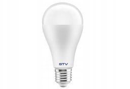 GTV Żarówka LED 20W GTV A65 3000K E27 2400lm AC180-250V/ 50-60Hz RA>80 200° 164mA biała LD-PC4A65-20W
