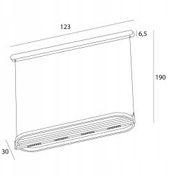 Maxlight Singapur P0553 lampa wisząca zwis 1x80W LED 3000K 4400 lm czarna/kawowa