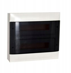 Rozdzielnica modułowa Legrand Practibox S 137437P natynkowa 2x18 modułów IP40 drzwi przezroczyste + wyłącznik nadprądowy 1P B16 RX3 ( 2 szt.)