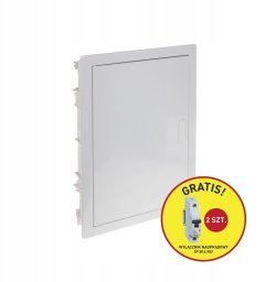 Rozdzielnica modułowa Legrand RWN 602432P podtynkowa 2x12 modułów IP40 drzwi pełne białe+ wyłącznik nadprądowy 1P B16 RX3 ( 2 szt.)