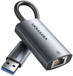 Adapter Vention USB-A + USB-C do Gigabit Ethernet 0.15m