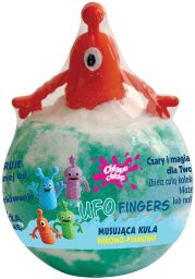 CHLAPU CHLAP Wirowo Pianowa Musująca Kula do kąpieli Ufo Fingers - zapach oranżady