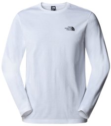 Bluza The North Face M L/S Simple Dome Tee męska : Kolor - Biały, Rozmiar - S