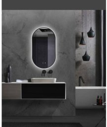 Lustro łazienkowe z oświetleniem LED Ledimex TOKY022-90OC 90 x 50 cm