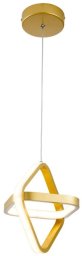 Lampa geometryczna LED wisząca sufitowa AT48-1SL-Gold